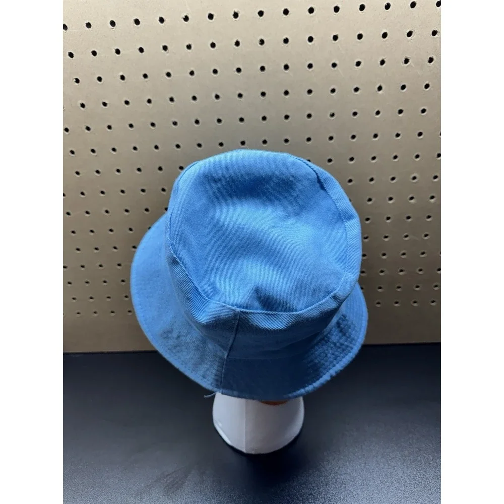 Tillamook Kids Reversible Bucket Hat Cow Logo Blue Clouds Chin‎ Strap
